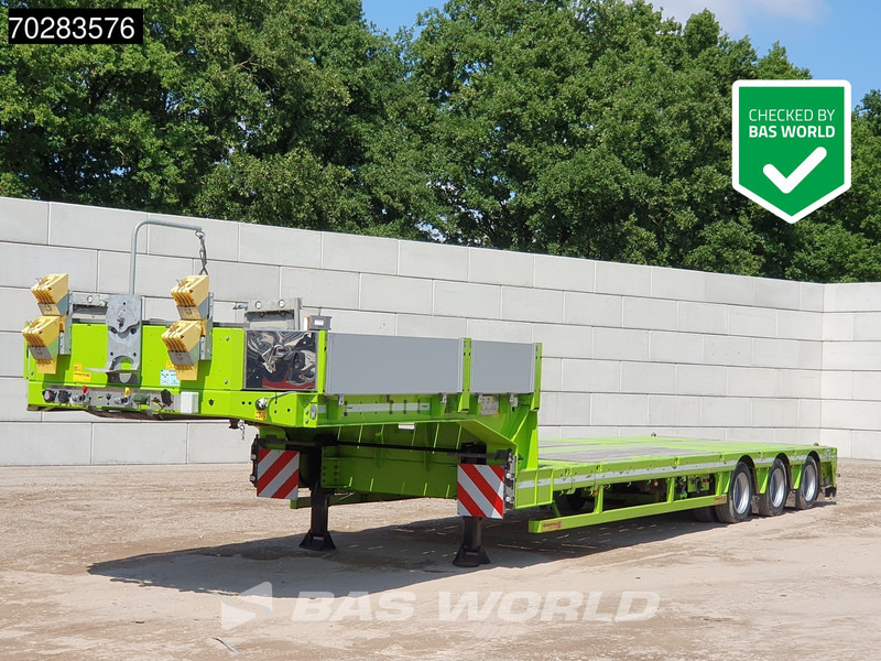 Faymonville F-S43-1AAF 3 axles Extendable Twistlocks 3x Hydraulic Steering Galvanised - Niska poluprikolica za prevoz: slika 1 Faymonville F-S43-1AAF 3 axles Extendable Twistlocks 3x Hydraulic Steering Galvanised - Niska poluprikolica za prevoz: slika 1