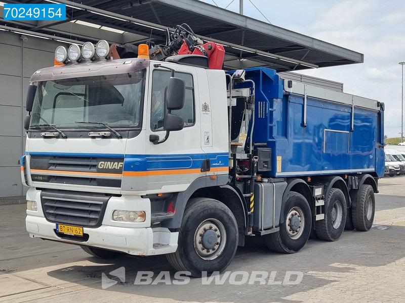 Ginaf X4243TS 8X4 NL-Truck HMF1643-Z Crane 17m3 Ruizeveld Tipper Big-Axle Lift+Lenkachse - Istovarivač, Kamion sa dizalicom: slika 1 Ginaf X4243TS 8X4 NL-Truck HMF1643-Z Crane 17m3 Ruizeveld Tipper Big-Axle Lift+Lenkachse - Istovarivač, Kamion sa dizalicom: slika 1