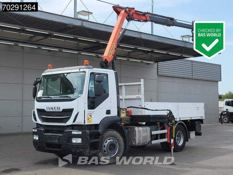 Iveco Stralis 310 4X2 Palfinger PK12002 EH Kran Crane Rotator Automatic Full Steel Euro 6 - Kamion sa tovarnim sandukom, Kamion sa dizalicom: slika 1 Iveco Stralis 310 4X2 Palfinger PK12002 EH Kran Crane Rotator Automatic Full Steel Euro 6 - Kamion sa tovarnim sandukom, Kamion sa dizalicom: slika 1