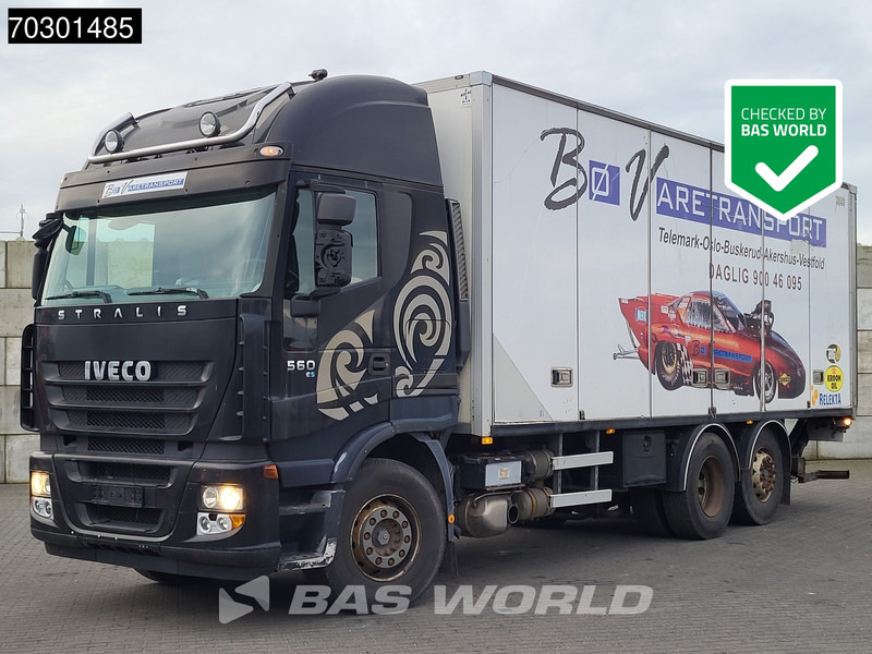 Iveco Stralis 560 6X2 Retarder Automatic Lift Axle 1500kg Tailgate Euro 5 - Kamion sa zatvorenim sandukom: slika 1 Iveco Stralis 560 6X2 Retarder Automatic Lift Axle 1500kg Tailgate Euro 5 - Kamion sa zatvorenim sandukom: slika 1