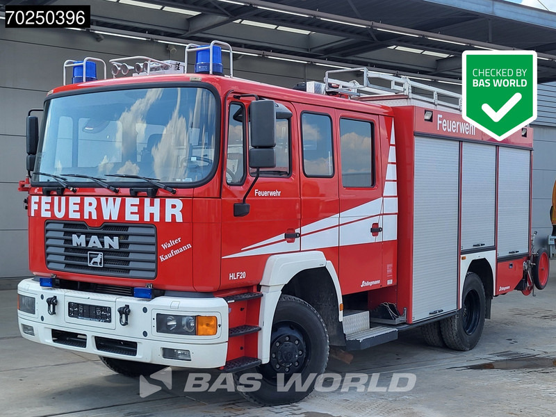 MAN TGA 14.284 4X4 4x4 Manual Schlingmann LF16/12 pump Feuerwehr Steelsuspension Euro 2 - Vatrogasni kamion: slika 1 MAN TGA 14.284 4X4 4x4 Manual Schlingmann LF16/12 pump Feuerwehr Steelsuspension Euro 2 - Vatrogasni kamion: slika 1