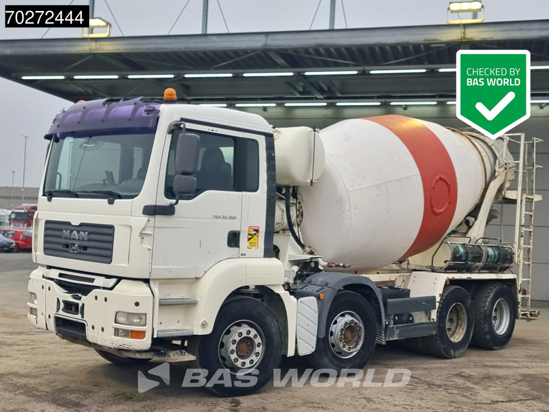 MAN TGA 32.360 8X4 Stetter 9m3 Steelsuspension Euro 4 - Mikser za beton: slika 1 MAN TGA 32.360 8X4 Stetter 9m3 Steelsuspension Euro 4 - Mikser za beton: slika 1