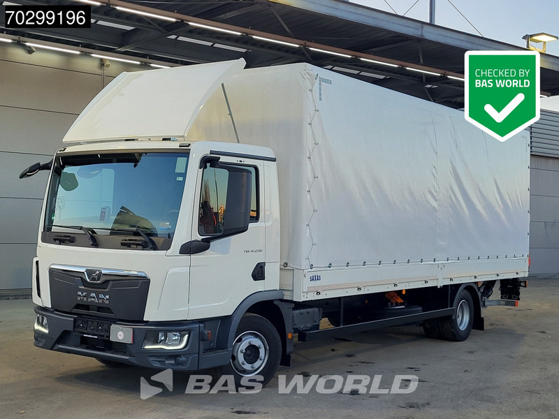 MAN TGL 12.250 4X2 LIKE NEW! 12tonner Curtainsider 1500kg Ladebordwand Euro 6 - Kamion sa ceradom: slika 1 MAN TGL 12.250 4X2 LIKE NEW! 12tonner Curtainsider 1500kg Ladebordwand Euro 6 - Kamion sa ceradom: slika 1
