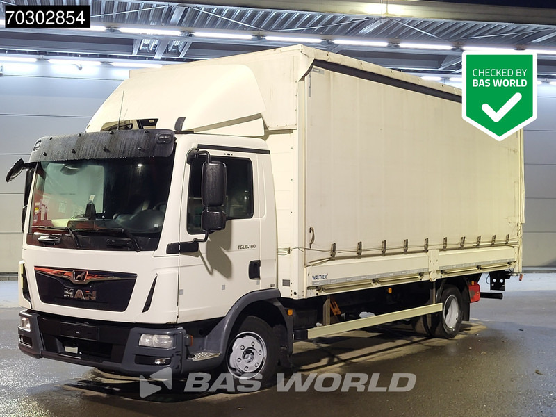 MAN TGL 8.190 TGL 4X2 8tonner Curtainsider Ladebordwand Manual Euro 6 - Kamion sa ceradom: slika 1 MAN TGL 8.190 TGL 4X2 8tonner Curtainsider Ladebordwand Manual Euro 6 - Kamion sa ceradom: slika 1
