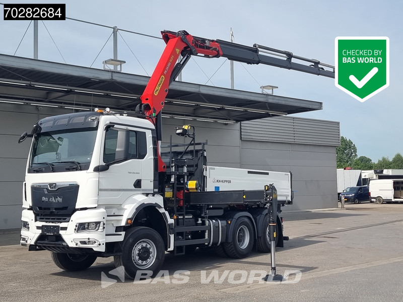 MAN TGS 28.520 6X4 Palfinger PK24001 SLD 5 Kran 2-way tipper Retarder Big-Axle Liftachse Euro 6 - Istovarivač, Kamion sa dizalicom: slika 1 MAN TGS 28.520 6X4 Palfinger PK24001 SLD 5 Kran 2-way tipper Retarder Big-Axle Liftachse Euro 6 - Istovarivač, Kamion sa dizalicom: slika 1