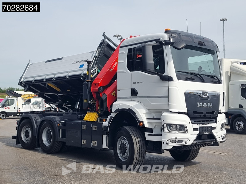 MAN TGS 28.520 6X4 Palfinger PK24001 SLD 5 Kran 2-way tipper Retarder Big-Axle Liftachse Euro 6 - Istovarivač, Kamion sa dizalicom: slika 3 MAN TGS 28.520 6X4 Palfinger PK24001 SLD 5 Kran 2-way tipper Retarder Big-Axle Liftachse Euro 6 - Istovarivač, Kamion sa dizalicom: slika 3