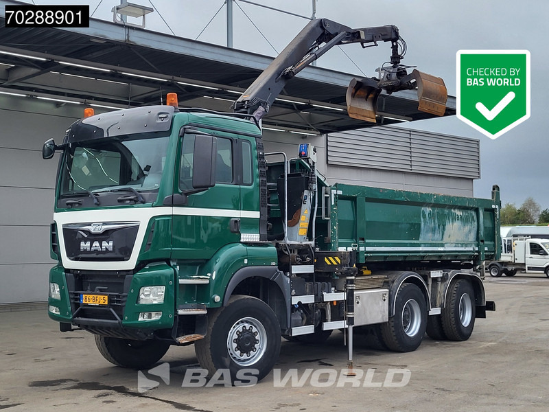 Istovarivač, Kamion sa dizalicom MAN TGS 33.440 TGS 6X6 NL-Truck 12m3 Jansen Tipper HMF 1643 Crane Steering-Axle Big-Axle Automatic Euro 6: slika 1