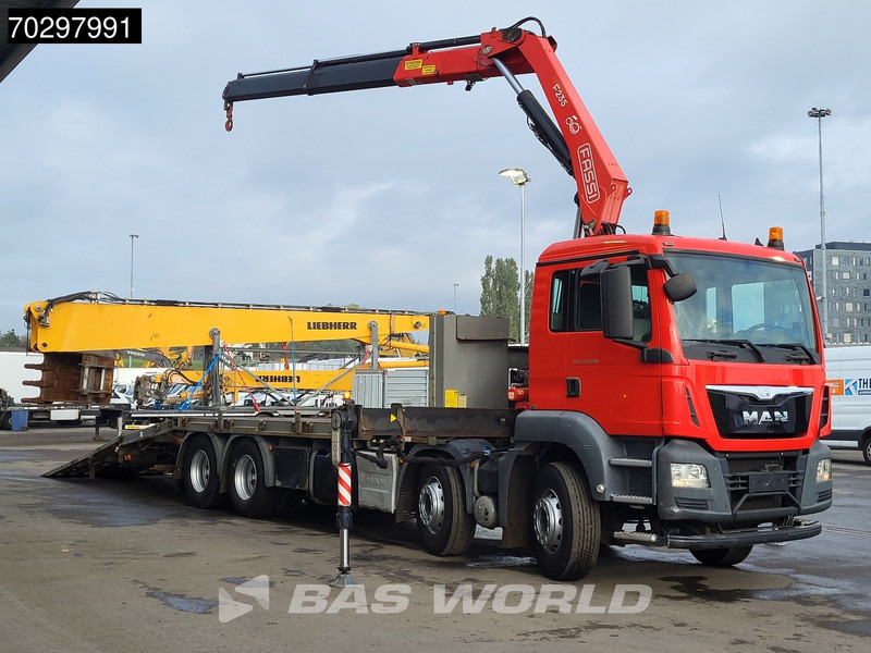 MAN TGS 35.360 TGS 8X2 Fassi F235A.0.22 Crane Kran Winch Hydraulic ramp Lift-Axle Navi Euro 6 - Kamion sa tovarnim sandukom, Kamion sa dizalicom: slika 5 MAN TGS 35.360 TGS 8X2 Fassi F235A.0.22 Crane Kran Winch Hydraulic ramp Lift-Axle Navi Euro 6 - Kamion sa tovarnim sandukom, Kamion sa dizalicom: slika 5