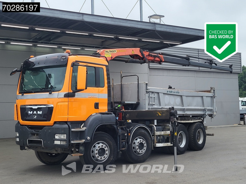 MAN TGS 35.400 8X4 Palfinger PK16001 K Kran Crane Retarder Big-Axle 2-Way tipper Euro 6 - Istovarivač, Kamion sa dizalicom: slika 1 MAN TGS 35.400 8X4 Palfinger PK16001 K Kran Crane Retarder Big-Axle 2-Way tipper Euro 6 - Istovarivač, Kamion sa dizalicom: slika 1
