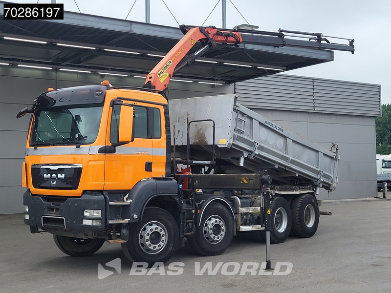 MAN TGS 35.400 8X4 Palfinger PK16001 K Kran Crane Retarder Big-Axle 2-Way tipper Euro 6 - Istovarivač, Kamion sa dizalicom: slika 3 MAN TGS 35.400 8X4 Palfinger PK16001 K Kran Crane Retarder Big-Axle 2-Way tipper Euro 6 - Istovarivač, Kamion sa dizalicom: slika 3