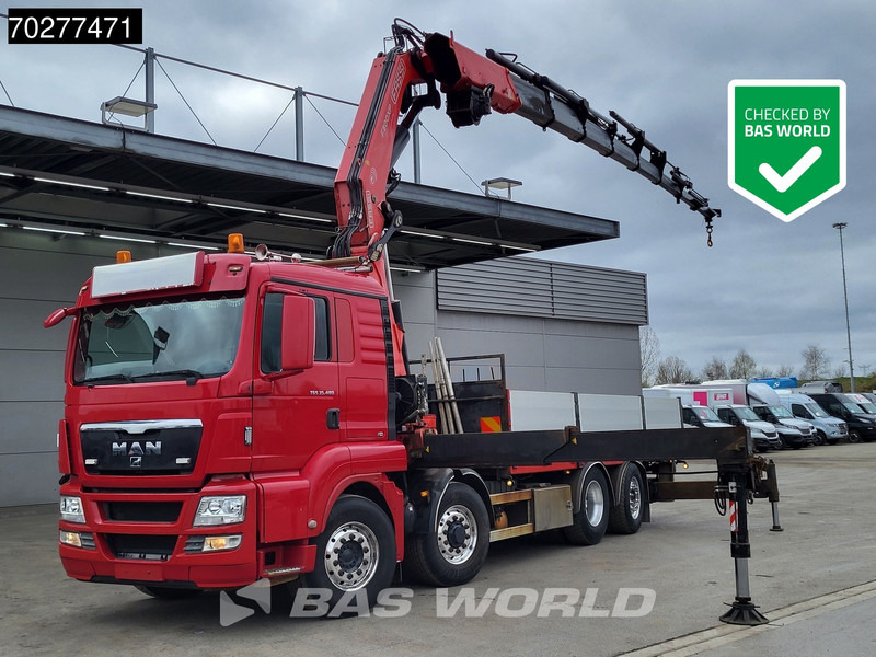 MAN TGS 35.480 8X4 Fassi F800BXP.28 Kran Crane Hydrodrive Lift-Lenkachse Euro 4 - Kamion sa tovarnim sandukom, Kamion sa dizalicom: slika 1 MAN TGS 35.480 8X4 Fassi F800BXP.28 Kran Crane Hydrodrive Lift-Lenkachse Euro 4 - Kamion sa tovarnim sandukom, Kamion sa dizalicom: slika 1