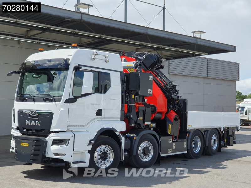 Kamion sa tovarnim sandukom, Kamion sa dizalicom novi MAN TGS 35.520 8X4 Palfinger PK135.002 TEC 7 Kran Crane Hydrodrive Lift+steering axle Navi LED Euro 6: slika 11