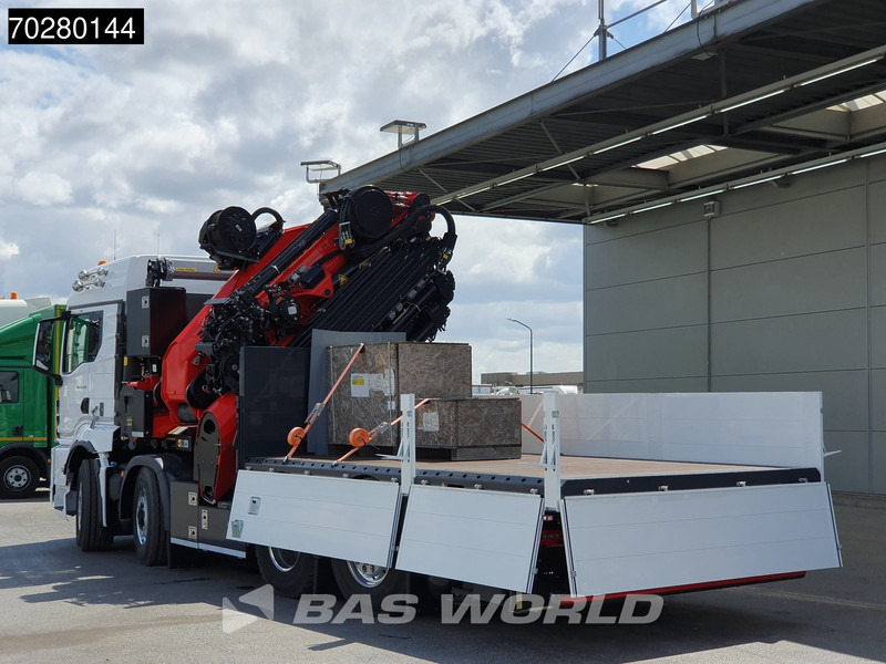Kamion sa tovarnim sandukom, Kamion sa dizalicom novi MAN TGS 35.520 8X4 Palfinger PK135.002 TEC 7 Kran Crane Hydrodrive Lift+steering axle Navi LED Euro 6: slika 10