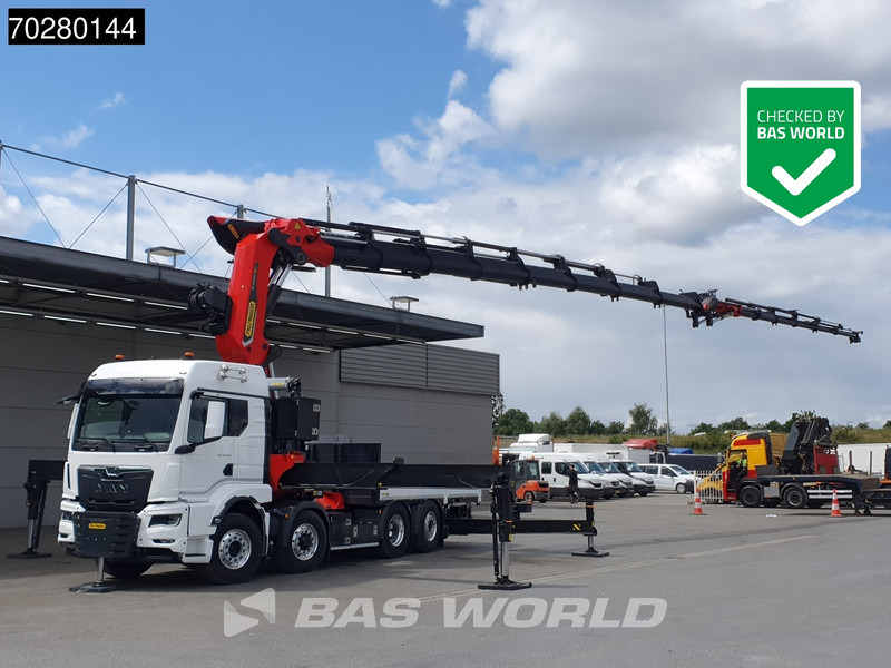 MAN TGS 35.520 8X4 Palfinger PK135.002 TEC 7 Kran Crane Hydrodrive Lift+steering axle Navi LED Euro 6 - Kamion sa tovarnim sandukom, Kamion sa dizalicom: slika 1 MAN TGS 35.520 8X4 Palfinger PK135.002 TEC 7 Kran Crane Hydrodrive Lift+steering axle Navi LED Euro 6 - Kamion sa tovarnim sandukom, Kamion sa dizalicom: slika 1