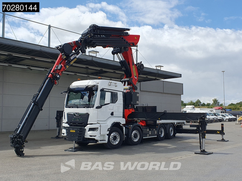 Kamion sa tovarnim sandukom, Kamion sa dizalicom novi MAN TGS 35.520 8X4 Palfinger PK135.002 TEC 7 Kran Crane Hydrodrive Lift+steering axle Navi LED Euro 6: slika 7