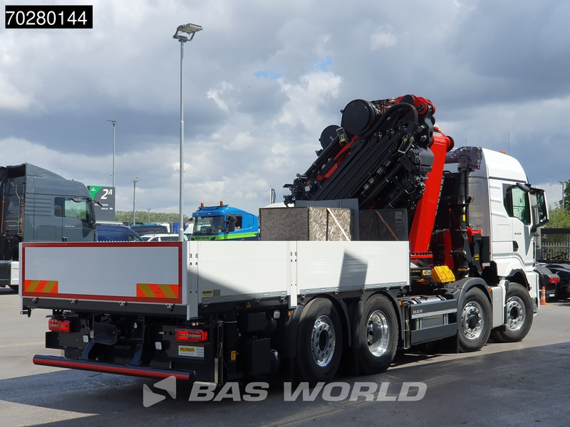 Kamion sa tovarnim sandukom, Kamion sa dizalicom novi MAN TGS 35.520 8X4 Palfinger PK135.002 TEC 7 Kran Crane Hydrodrive Lift+steering axle Navi LED Euro 6: slika 14