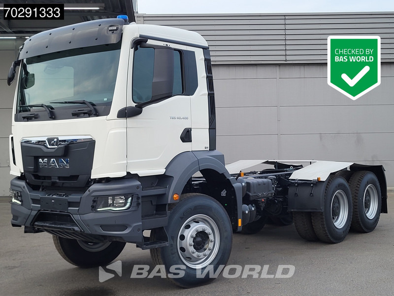 MAN TGS 40.400 6X4 NEW 6x4 chassis PTO Preparation Steelsuspension Big-Axle Automatic Euro 2 - Kamion sa golom šasijom i zatvorenom kabinom: slika 1 MAN TGS 40.400 6X4 NEW 6x4 chassis PTO Preparation Steelsuspension Big-Axle Automatic Euro 2 - Kamion sa golom šasijom i zatvorenom kabinom: slika 1
