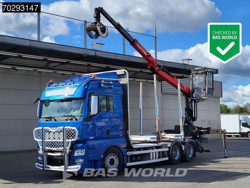 MAN TGX 33.580 TGX 6X4 Palfinger Epsilon Wood crane Holztransport Retarder Navi Xenon Euro 6 - Šticar, Kamion sa dizalicom: slika 1 MAN TGX 33.580 TGX 6X4 Palfinger Epsilon Wood crane Holztransport Retarder Navi Xenon Euro 6 - Šticar, Kamion sa dizalicom: slika 1