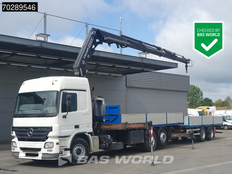 Mercedes-Benz Actros 2532 6X2 Truck + Trailer Fassi F330D3 Crane Kran 3-Pedals Euro 3 - Kamion sa tovarnim sandukom, Kamion sa dizalicom: slika 1 Mercedes-Benz Actros 2532 6X2 Truck + Trailer Fassi F330D3 Crane Kran 3-Pedals Euro 3 - Kamion sa tovarnim sandukom, Kamion sa dizalicom: slika 1