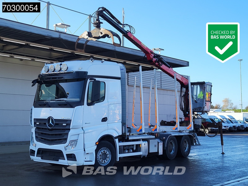 Mercedes-Benz Actros 2663 Actros 6X4 Timber truck FTG V10CX.81 wood crane Big-Axle Automatic Euro 6 - Šticar, Kamion sa dizalicom: slika 1 Mercedes-Benz Actros 2663 Actros 6X4 Timber truck FTG V10CX.81 wood crane Big-Axle Automatic Euro 6 - Šticar, Kamion sa dizalicom: slika 1
