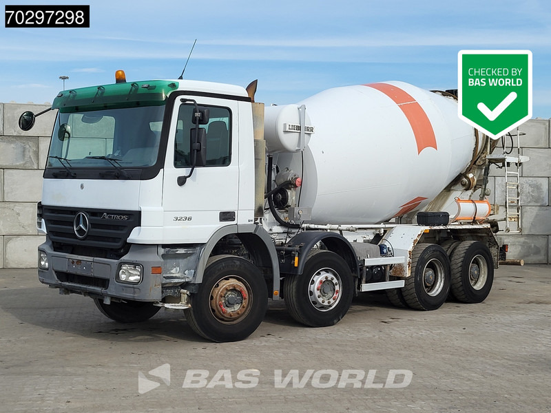 Mercedes-Benz Actros 3236 8X4 9m3 Liebherr 3-Pedals Steelsuspension Big-Axle Euro 3 - Mikser za beton: slika 1 Mercedes-Benz Actros 3236 8X4 9m3 Liebherr 3-Pedals Steelsuspension Big-Axle Euro 3 - Mikser za beton: slika 1