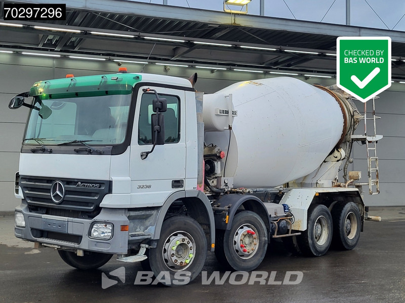 Mercedes-Benz Actros 3236 8X4 9m3 Liebherr Mixer Big-Axle Steelsuspension 3-Pedals Euro 3 - Mikser za beton: slika 1 Mercedes-Benz Actros 3236 8X4 9m3 Liebherr Mixer Big-Axle Steelsuspension 3-Pedals Euro 3 - Mikser za beton: slika 1