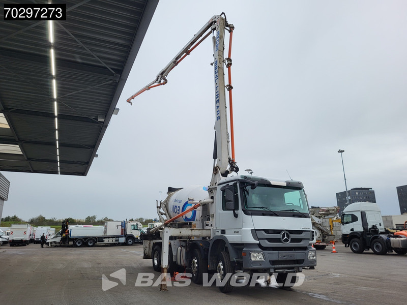Mercedes-Benz Actros 3241 8X4 7m3 Mecbo Mixer Big-Axle Steelsuspension Pompe+Mixer Euro 5 - Auto pumpa za beton: slika 3 Mercedes-Benz Actros 3241 8X4 7m3 Mecbo Mixer Big-Axle Steelsuspension Pompe+Mixer Euro 5 - Auto pumpa za beton: slika 3