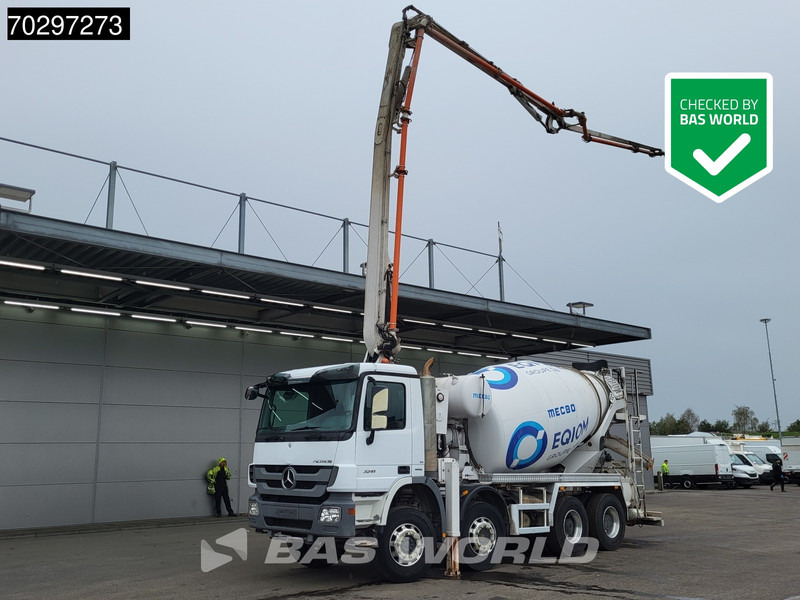 Mercedes-Benz Actros 3241 8X4 7m3 Mecbo Mixer Big-Axle Steelsuspension Pompe+Mixer Euro 5 - Auto pumpa za beton: slika 1 Mercedes-Benz Actros 3241 8X4 7m3 Mecbo Mixer Big-Axle Steelsuspension Pompe+Mixer Euro 5 - Auto pumpa za beton: slika 1