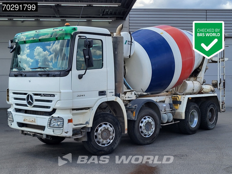 Mercedes-Benz Actros 3241 8X4 9m3 Schwing Stetter Retarder Big-Axle Steelsuspension 3-Pedals Euro 4 - Mikser za beton: slika 1 Mercedes-Benz Actros 3241 8X4 9m3 Schwing Stetter Retarder Big-Axle Steelsuspension 3-Pedals Euro 4 - Mikser za beton: slika 1