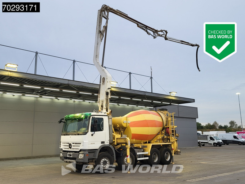 Mercedes-Benz Actros 3244 8X4 Retarder Putzmeister 24 Mtrs Pumi Big-Axle 3-Pedals Euro 4 - Auto pumpa za beton: slika 1 Mercedes-Benz Actros 3244 8X4 Retarder Putzmeister 24 Mtrs Pumi Big-Axle 3-Pedals Euro 4 - Auto pumpa za beton: slika 1