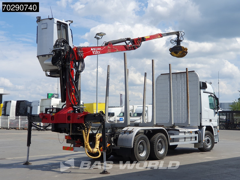 Mercedes-Benz Actros 3346 6X4 Original KM's! FTG V10CX.81 Kran Crane Holztransport Big-Axle Steelsuspension - Šticar, Kamion sa dizalicom: slika 5 Mercedes-Benz Actros 3346 6X4 Original KM's! FTG V10CX.81 Kran Crane Holztransport Big-Axle Steelsuspension - Šticar, Kamion sa dizalicom: slika 5