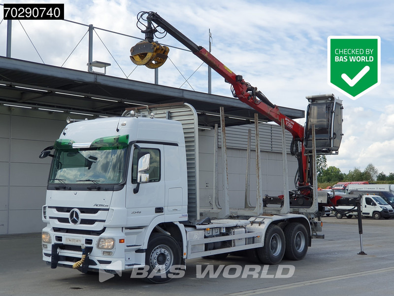 Mercedes-Benz Actros 3346 6X4 Original KM's! Wood Crane Big-Axle Steelsuspension Euro 5 - Šticar, Kamion sa dizalicom: slika 1 Mercedes-Benz Actros 3346 6X4 Original KM's! Wood Crane Big-Axle Steelsuspension Euro 5 - Šticar, Kamion sa dizalicom: slika 1