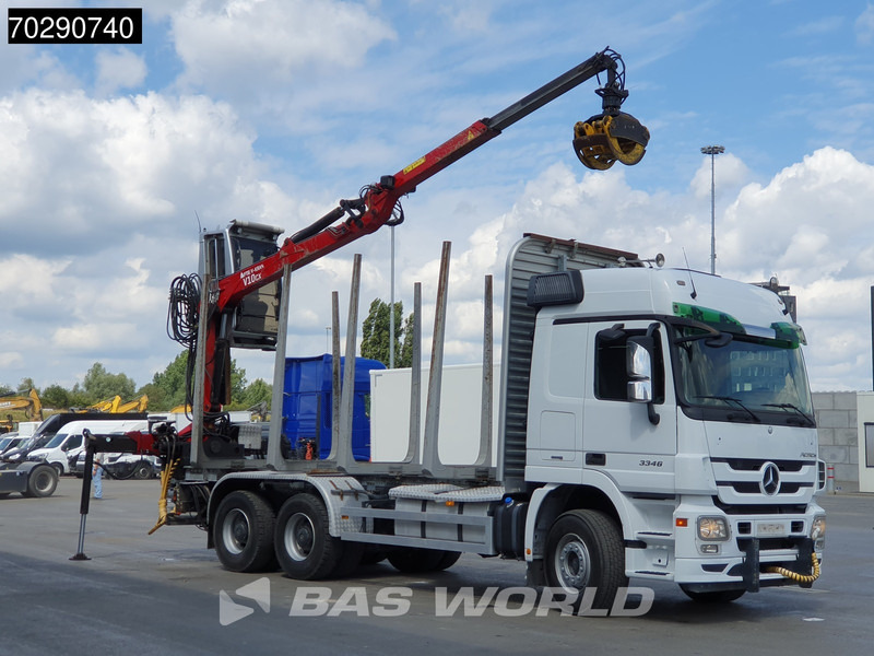 Mercedes-Benz Actros 3346 6X4 Original KM's! Wood Crane Big-Axle Steelsuspension Euro 5 - Šticar, Kamion sa dizalicom: slika 3 Mercedes-Benz Actros 3346 6X4 Original KM's! Wood Crane Big-Axle Steelsuspension Euro 5 - Šticar, Kamion sa dizalicom: slika 3