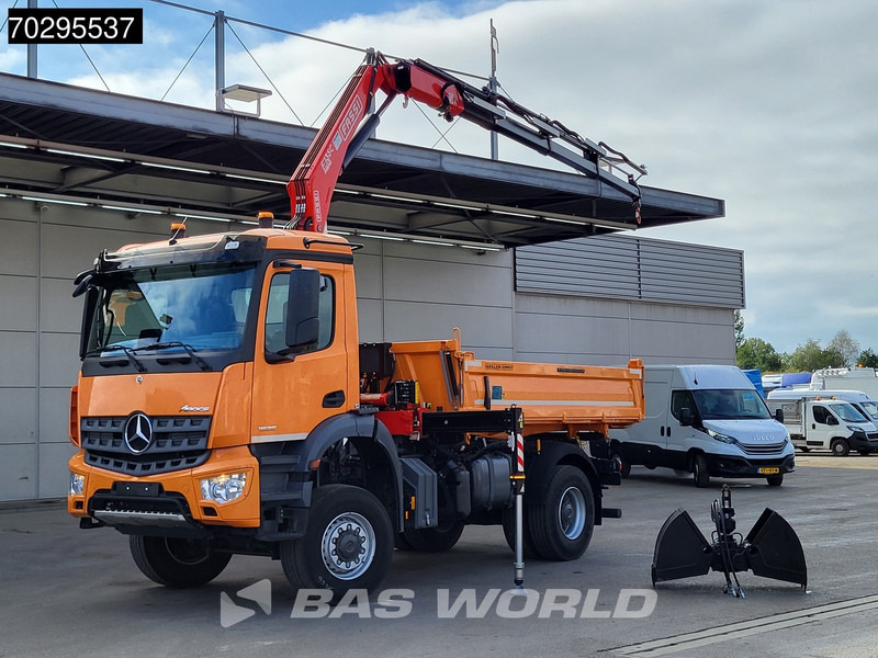 Mercedes-Benz Arocs 1835 4X4 4x4 Fassi F135AC.0.24 Crane Kran Meiller 3-Way Tipper Big-Axle - Istovarivač, Kamion sa dizalicom: slika 3 Mercedes-Benz Arocs 1835 4X4 4x4 Fassi F135AC.0.24 Crane Kran Meiller 3-Way Tipper Big-Axle - Istovarivač, Kamion sa dizalicom: slika 3