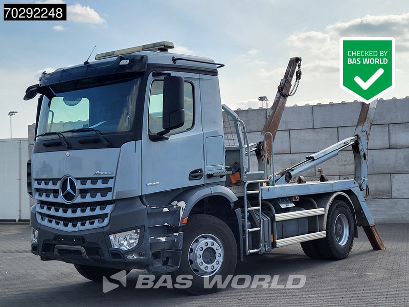 Mercedes-Benz Arocs 1948 4X2 14tons skiploader Retarder Full steel suspension Euro 6 - Kamion za utovaranje kontejnera: slika 1 Mercedes-Benz Arocs 1948 4X2 14tons skiploader Retarder Full steel suspension Euro 6 - Kamion za utovaranje kontejnera: slika 1