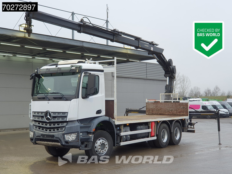 Mercedes-Benz Arocs 2636 6X4 Hiab 144 E-3 Hipro Kran Crane Remote Full Steel Euro 6 - Kamion sa tovarnim sandukom, Kamion sa dizalicom: slika 1 Mercedes-Benz Arocs 2636 6X4 Hiab 144 E-3 Hipro Kran Crane Remote Full Steel Euro 6 - Kamion sa tovarnim sandukom, Kamion sa dizalicom: slika 1