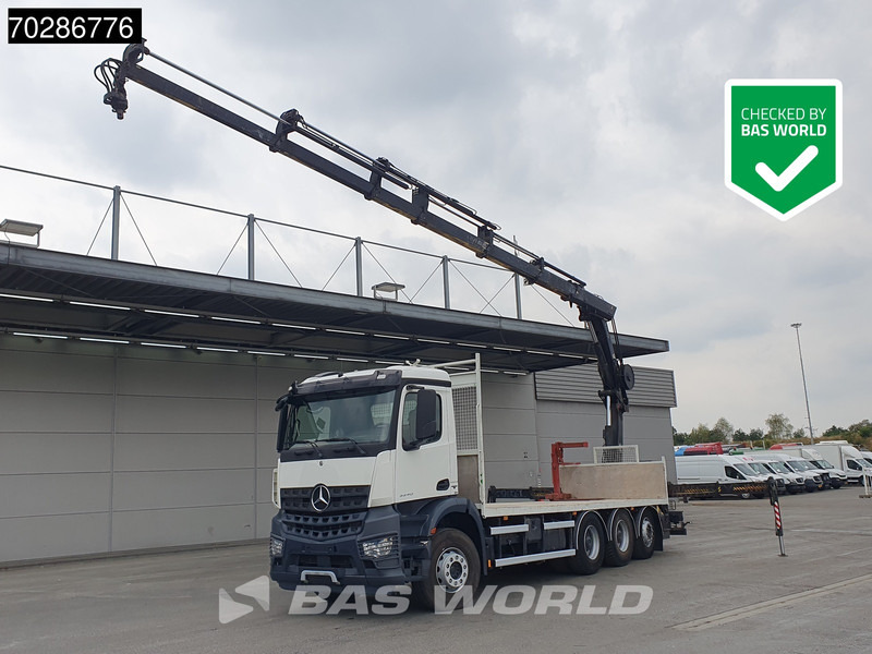 Mercedes-Benz Arocs 3240 8X4 HIAB 211E-6 HIPRO Big-Axle Lift+Steering Navi Euro 6 - Kamion sa tovarnim sandukom, Kamion sa dizalicom: slika 1 Mercedes-Benz Arocs 3240 8X4 HIAB 211E-6 HIPRO Big-Axle Lift+Steering Navi Euro 6 - Kamion sa tovarnim sandukom, Kamion sa dizalicom: slika 1