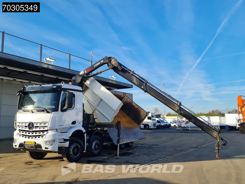 Mercedes-Benz Arocs 3240 8X4 HIAB X-HIDUO 188 E-2 Kran Crane 3-side tipper Big-Axle Euro 6 - Istovarivač, Kamion sa dizalicom: slika 2 Mercedes-Benz Arocs 3240 8X4 HIAB X-HIDUO 188 E-2 Kran Crane 3-side tipper Big-Axle Euro 6 - Istovarivač, Kamion sa dizalicom: slika 2