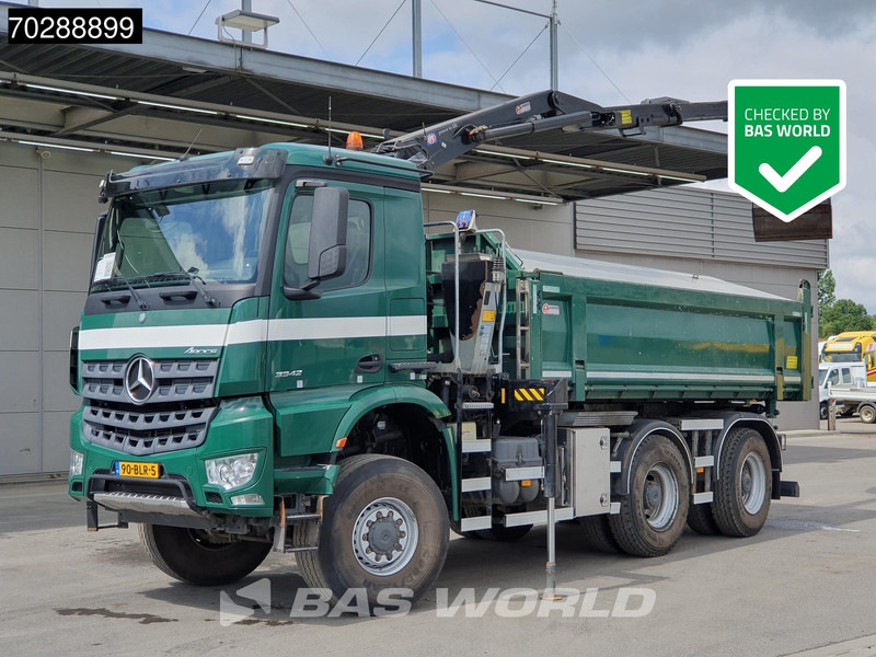 Mercedes-Benz Arocs 3342 Arocs 6X6 NL-Truck HMF 1643 Z-Crane Kran Steering Axle Big-Axle Euro 6 - Istovarivač, Kamion sa dizalicom: slika 1 Mercedes-Benz Arocs 3342 Arocs 6X6 NL-Truck HMF 1643 Z-Crane Kran Steering Axle Big-Axle Euro 6 - Istovarivač, Kamion sa dizalicom: slika 1