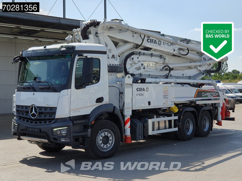 Mercedes-Benz Arocs 3343 6X4 CIFA K40H Carbotech Pump 5 arm Big-Axle Navi Euro 6 - Auto pumpa za beton: slika 1 Mercedes-Benz Arocs 3343 6X4 CIFA K40H Carbotech Pump 5 arm Big-Axle Navi Euro 6 - Auto pumpa za beton: slika 1