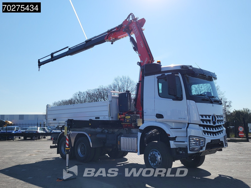Mercedes-Benz Arocs 3348 6X6 NEW Fassi F255A.2.24 Kran Crane 3-way tipper Navi Euro 6 - Istovarivač, Kamion sa dizalicom: slika 5 Mercedes-Benz Arocs 3348 6X6 NEW Fassi F255A.2.24 Kran Crane 3-way tipper Navi Euro 6 - Istovarivač, Kamion sa dizalicom: slika 5