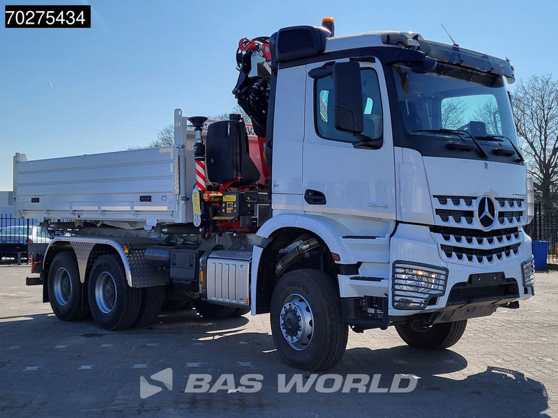 Mercedes-Benz Arocs 3348 6X6 NEW Fassi F255A.2.24 Kran Crane 3-way tipper Navi Euro 6 - Istovarivač, Kamion sa dizalicom: slika 2 Mercedes-Benz Arocs 3348 6X6 NEW Fassi F255A.2.24 Kran Crane 3-way tipper Navi Euro 6 - Istovarivač, Kamion sa dizalicom: slika 2