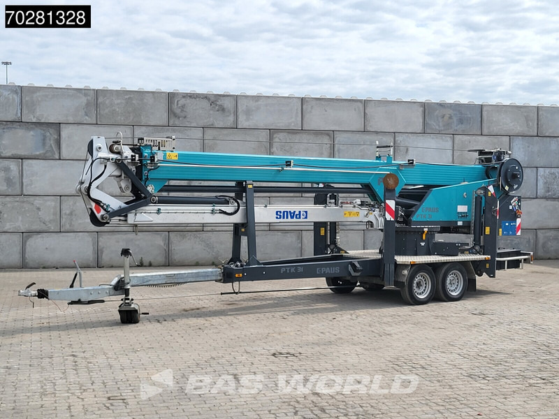 Paus PTK31 2 axles 661 Betriebsstun. 31meter Aanhangerkraan op 3500kg - Plato prikolica: slika 1 Paus PTK31 2 axles 661 Betriebsstun. 31meter Aanhangerkraan op 3500kg - Plato prikolica: slika 1