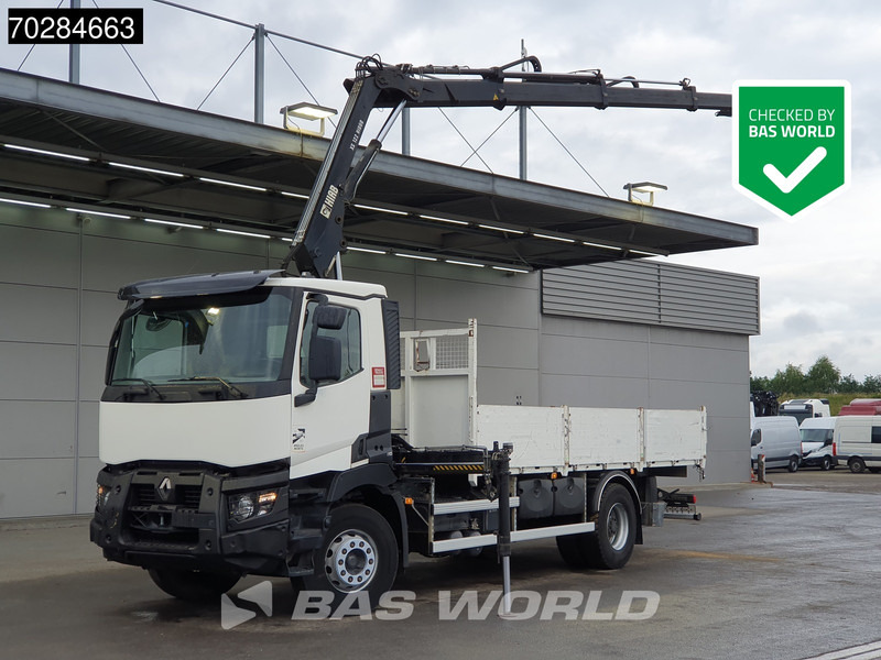 Renault C 380 4X2 HIAB 122 B-3 HIDUO Kran Crane Steelsuspension Big-Axle Euro 6 - Kamion sa tovarnim sandukom, Kamion sa dizalicom: slika 1 Renault C 380 4X2 HIAB 122 B-3 HIDUO Kran Crane Steelsuspension Big-Axle Euro 6 - Kamion sa tovarnim sandukom, Kamion sa dizalicom: slika 1