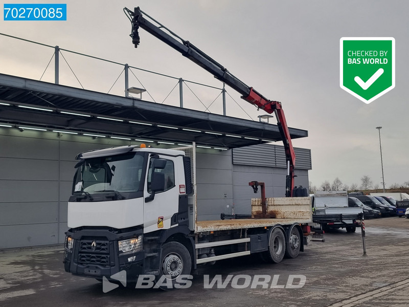 Renault C 380 6X2 Fassi F155A.0.23 E-ACTIVE Remote Control Euro 6 - Kamion sa tovarnim sandukom, Kamion sa dizalicom: slika 1 Renault C 380 6X2 Fassi F155A.0.23 E-ACTIVE Remote Control Euro 6 - Kamion sa tovarnim sandukom, Kamion sa dizalicom: slika 1