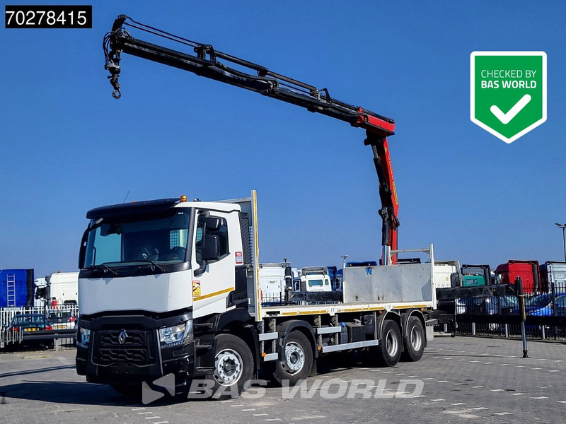 Renault C 430 8X4 Palfinger 22002 EH kran Crane Big-Axle steel suspension Euro 6 - Kamion sa tovarnim sandukom, Kamion sa dizalicom: slika 1 Renault C 430 8X4 Palfinger 22002 EH kran Crane Big-Axle steel suspension Euro 6 - Kamion sa tovarnim sandukom, Kamion sa dizalicom: slika 1