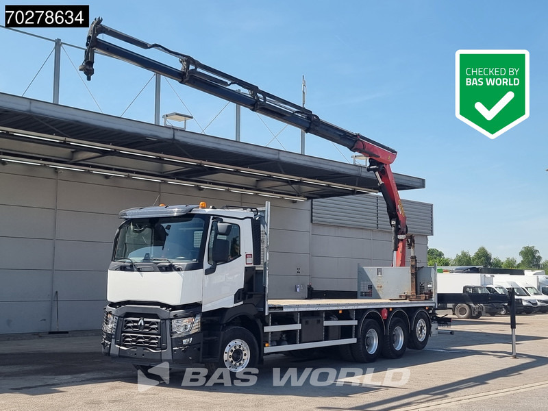 Renault C 480 8X4 Palfinger 24.001 SLD5 Kran Crane Lift-Lenkachse Euro 6 - Kamion sa tovarnim sandukom, Kamion sa dizalicom: slika 1 Renault C 480 8X4 Palfinger 24.001 SLD5 Kran Crane Lift-Lenkachse Euro 6 - Kamion sa tovarnim sandukom, Kamion sa dizalicom: slika 1