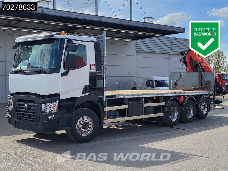 Renault C 480 8X4 Palfinger PK24.001 SLD5 Crane Kran Automatic Liftachse Euro 6 - Kamion sa tovarnim sandukom, Kamion sa dizalicom: slika 1 Renault C 480 8X4 Palfinger PK24.001 SLD5 Crane Kran Automatic Liftachse Euro 6 - Kamion sa tovarnim sandukom, Kamion sa dizalicom: slika 1