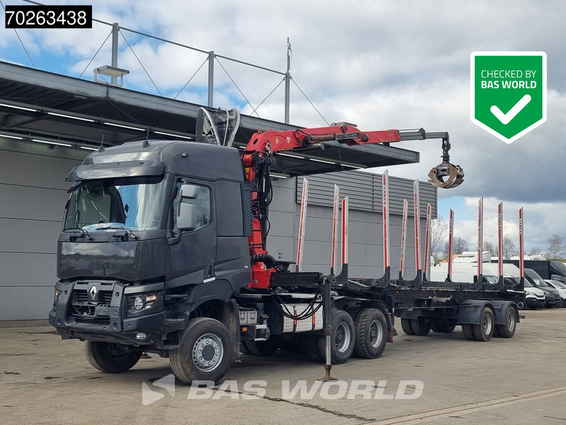 Renault K 520 6X6 Holz Kran Palfinger Q180Z96 6x6 Big-Axle Steelsuspension - Šticar, Kamion sa dizalicom: slika 1 Renault K 520 6X6 Holz Kran Palfinger Q180Z96 6x6 Big-Axle Steelsuspension - Šticar, Kamion sa dizalicom: slika 1