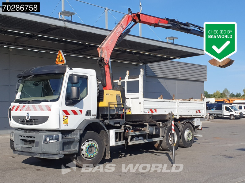 Renault Premium 380 Premium 6X2 Fassi F150A23 Crane Remote Tipper Manual Euro 5 - Istovarivač, Kamion sa dizalicom: slika 1 Renault Premium 380 Premium 6X2 Fassi F150A23 Crane Remote Tipper Manual Euro 5 - Istovarivač, Kamion sa dizalicom: slika 1